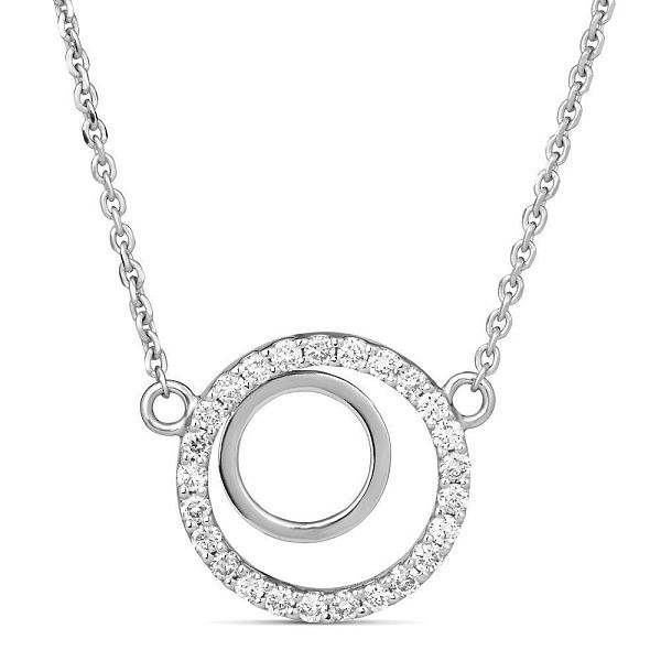 Колье из белого золота с бриллиантами