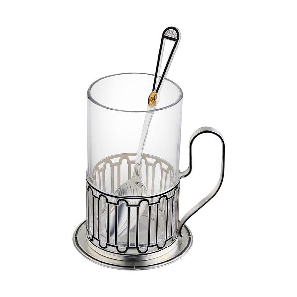 Подстаканник «Набережная Фонтанки» из серебра