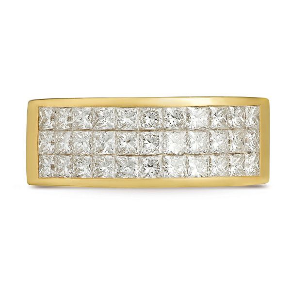 Кольцо из желтого золота с бриллиантами