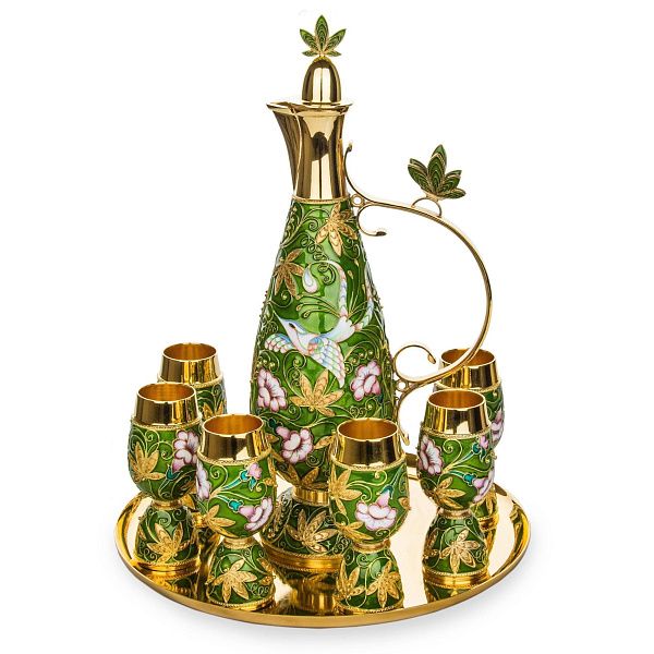 Набор для ликера «Колибри» из серебра 