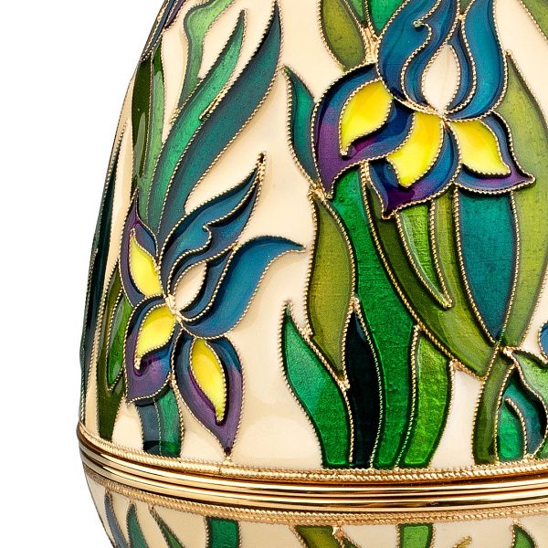 Яйцо-шкатулка «Ирисы»