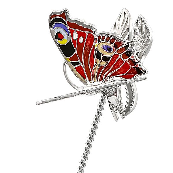 Ситечко «Павлиний глаз» из серебра 