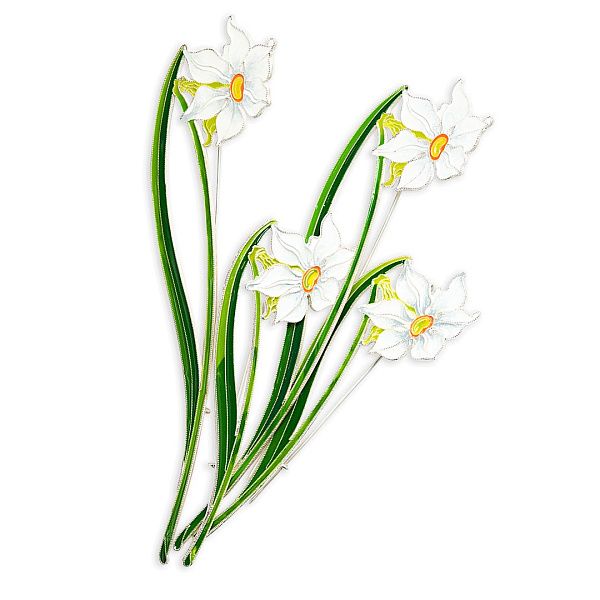 Брошь «Нарцисс поэтический»