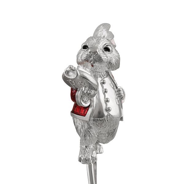 Ситечко «Кролик» из серебра 