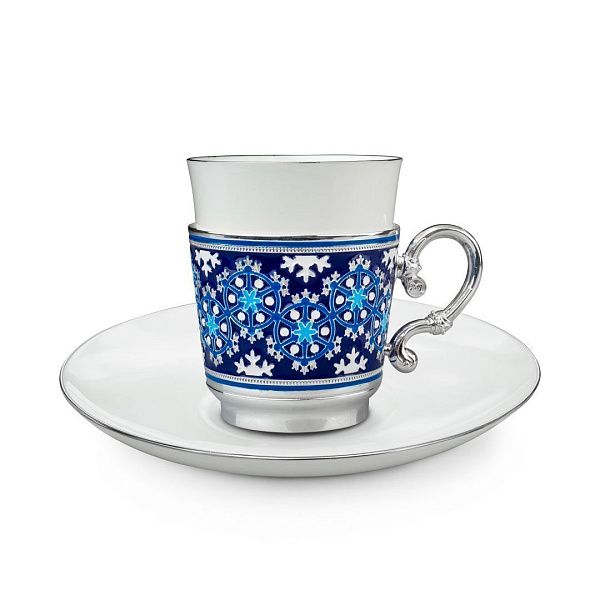 Набор кофейный из серебра