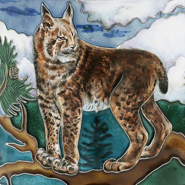 Бокал для виски «Рысь» из серебра