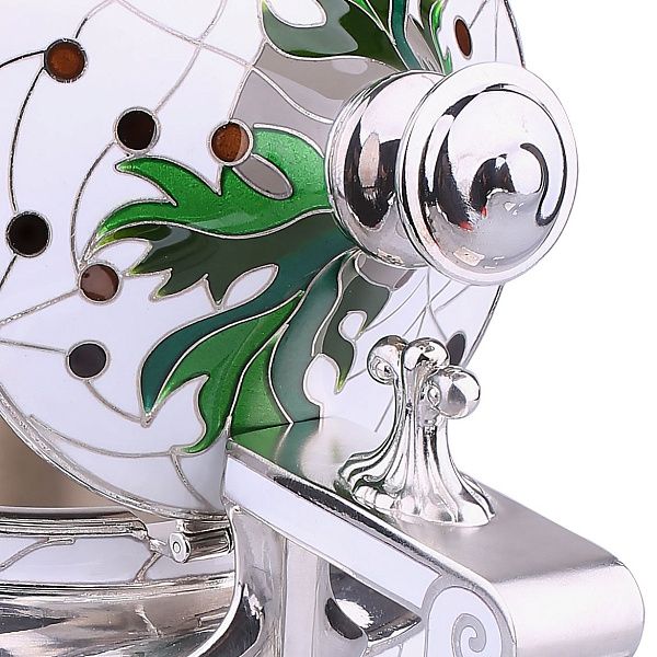 Сливочник «Маки» из серебра