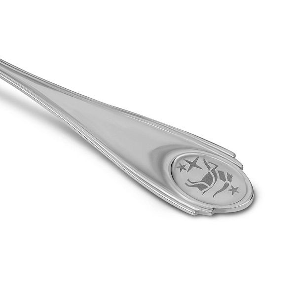 Ложка чайная «Козерог» из серебра 