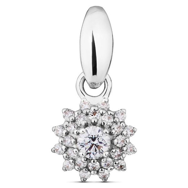 Подвеска из белого золота с бриллиантами