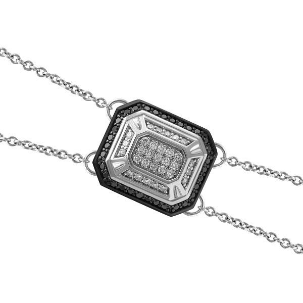 Браслет из белого золота с бриллиантами