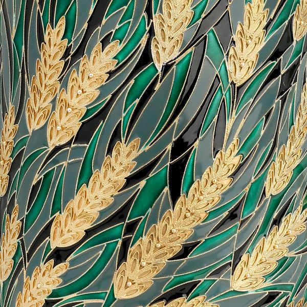 Кофейник «Колосья» из серебра 