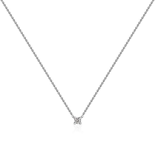 Колье из белого золота с бриллиантами