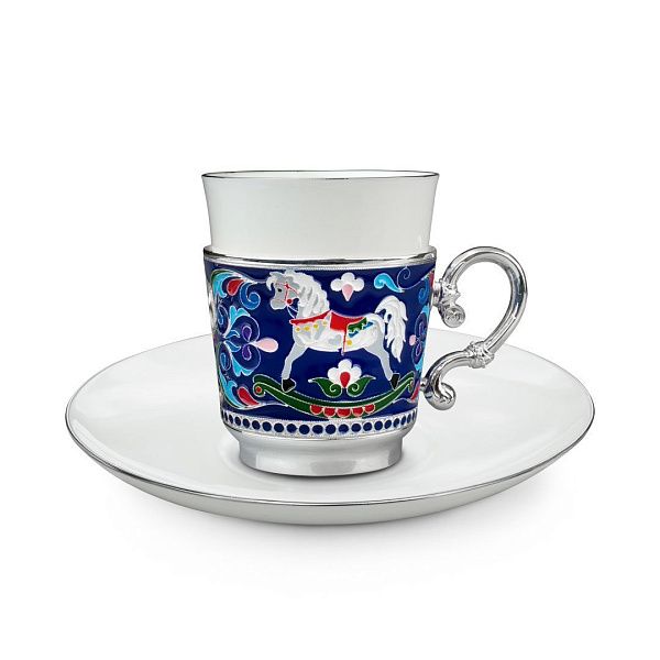 Набор кофейный из серебра