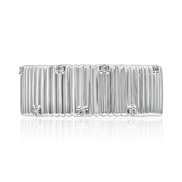 Кольцо из белого золота с бриллиантами