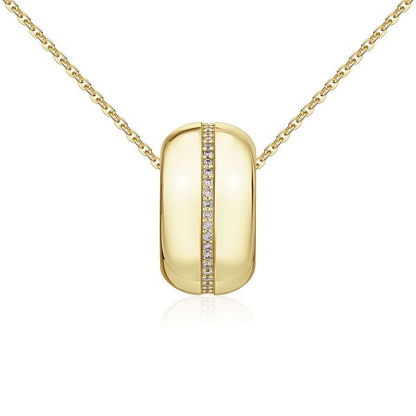 Подвеска из желтого золота с бриллиантами