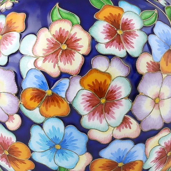 Сервиз чайный «Цветы» из серебра 