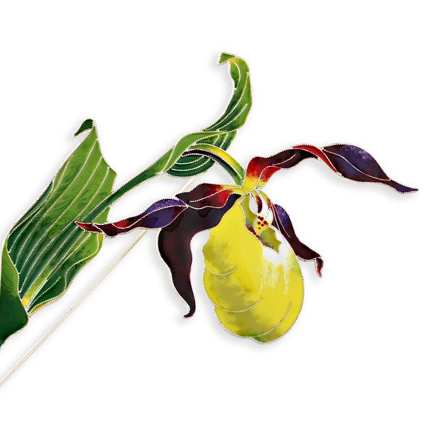 Брошь «Венерин башмачок»