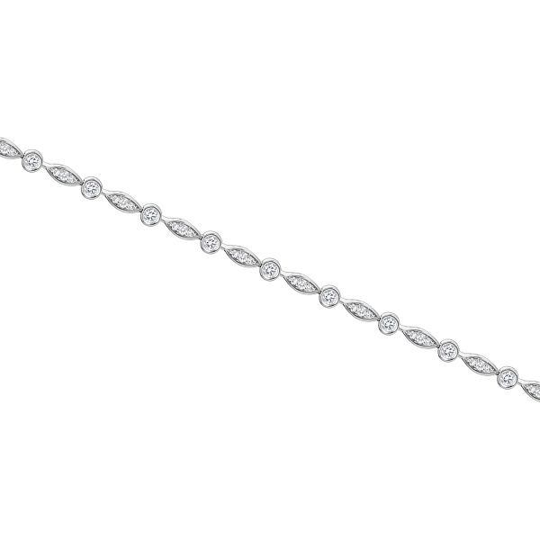 Браслет из белого золота с бриллиантами