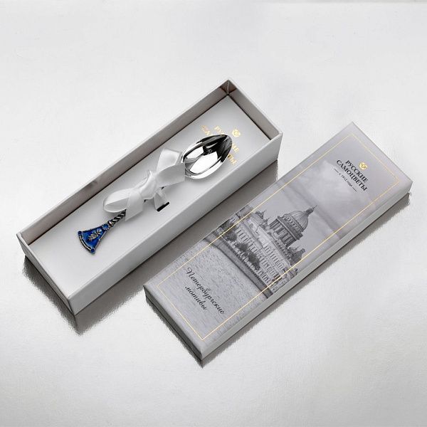 Ложка чайная «Берега Невы» из серебра