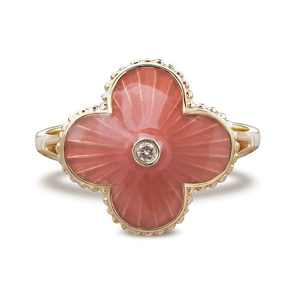 Кольцо из желтого золота с бриллиантом