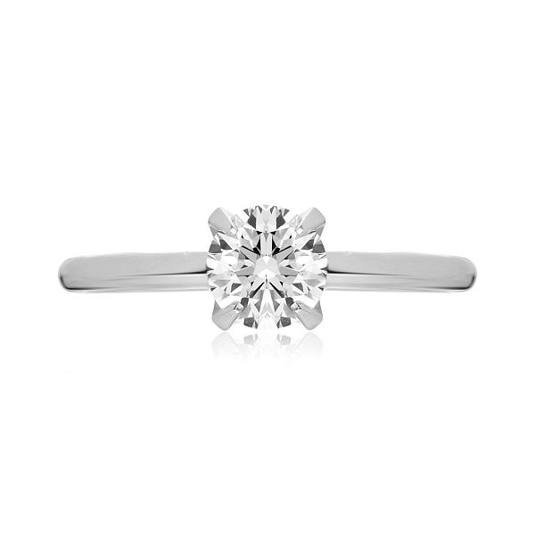 Кольцо из белого золота с бриллиантом  1.01 ct