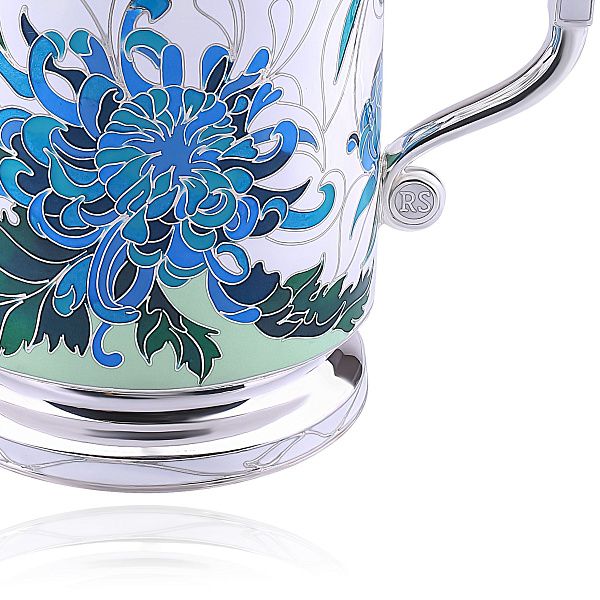 Сливочник «Хризантемы» из серебра