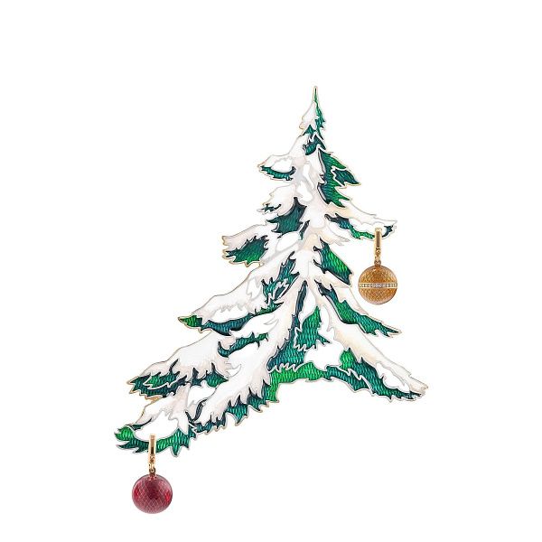 Брошь «Елка» из серебра