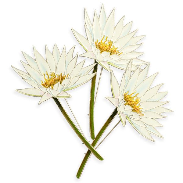 Брошь «Водяная лилия»