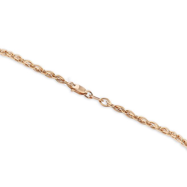 Браслет, плетение «Двойное якорное» из красного золота