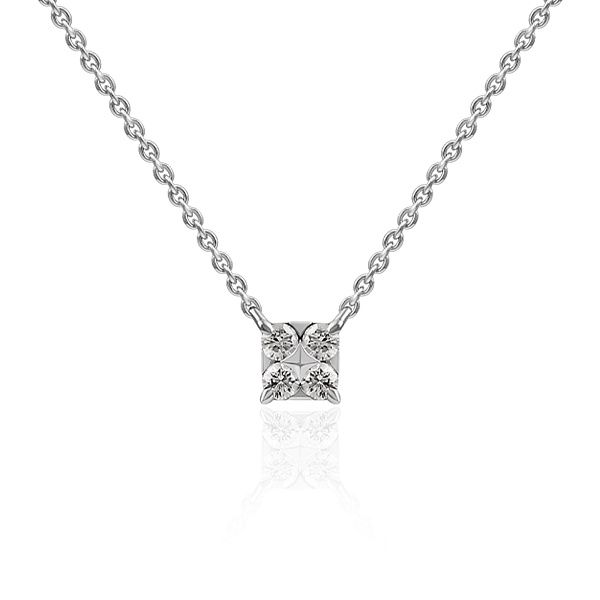 Колье из белого золота с бриллиантами