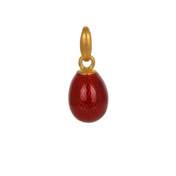 Подвеска яйцо из серебра 