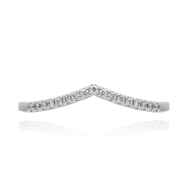 Кольцо из белого золота с бриллиантами