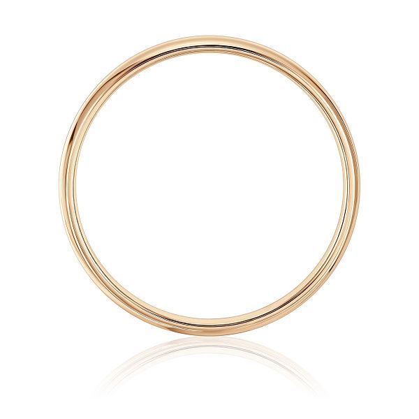 Обручальное кольцо из красного золота 