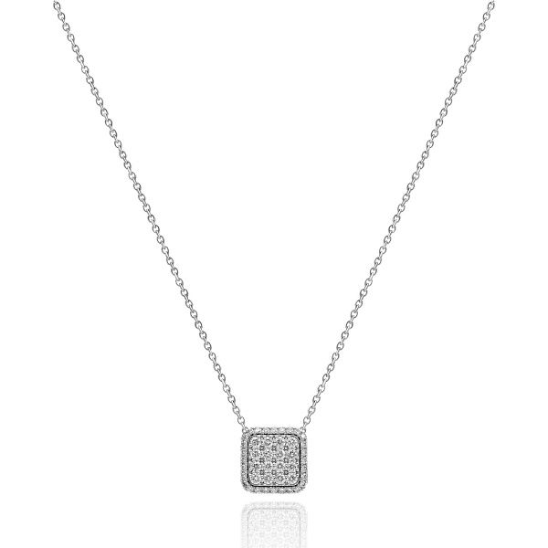 Колье из белого золота с бриллиантами