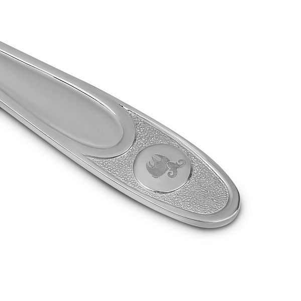 Ложка кофейная «Овен» из серебра 