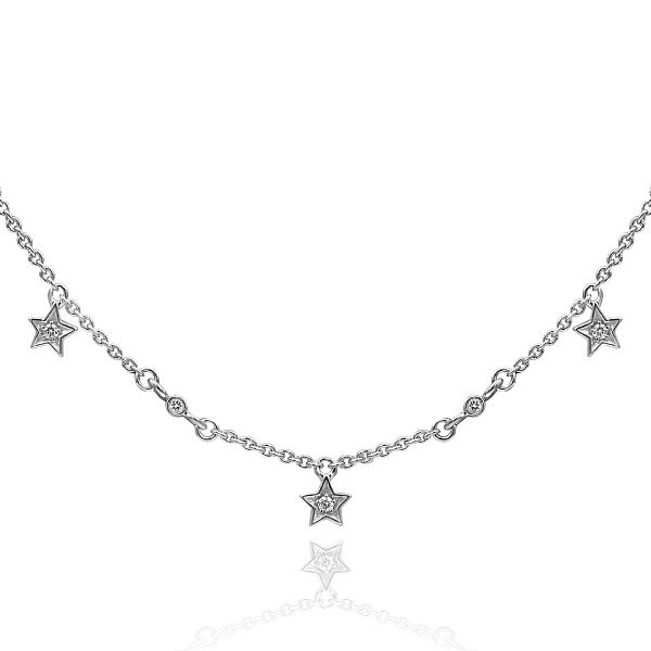 Колье из белого золота с бриллиантами