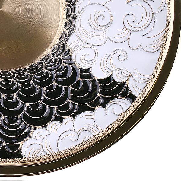 Блюдце «Дракон» из серебра