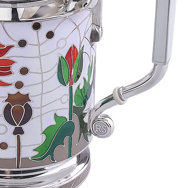 Чайник «Маки» из серебра