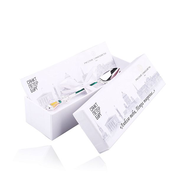 Ложка чайная «Фонарь» из серебра