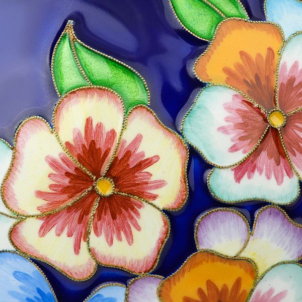 Чайник «Цветы» из серебра 