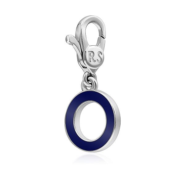 Подвеска из белого золота с сапфирами, бриллиантами и рубинами