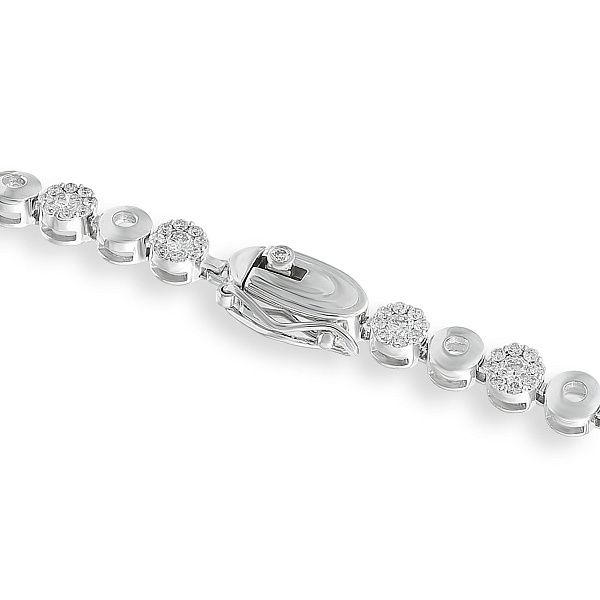 Колье из белого золота с бриллиантами