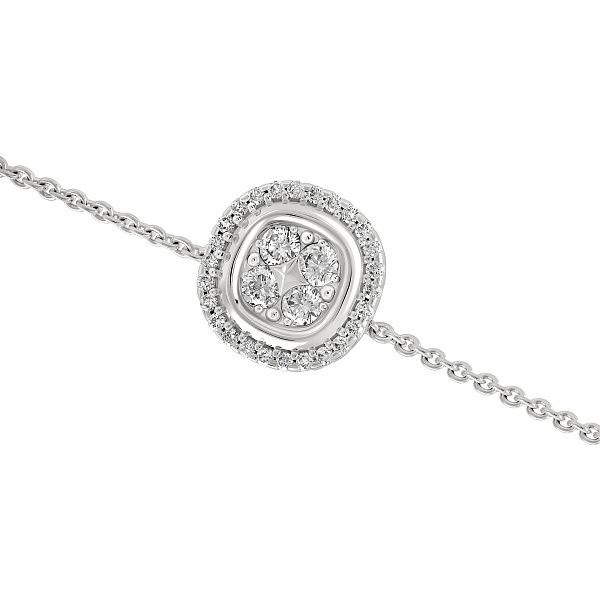 Браслет из белого золота с бриллиантами