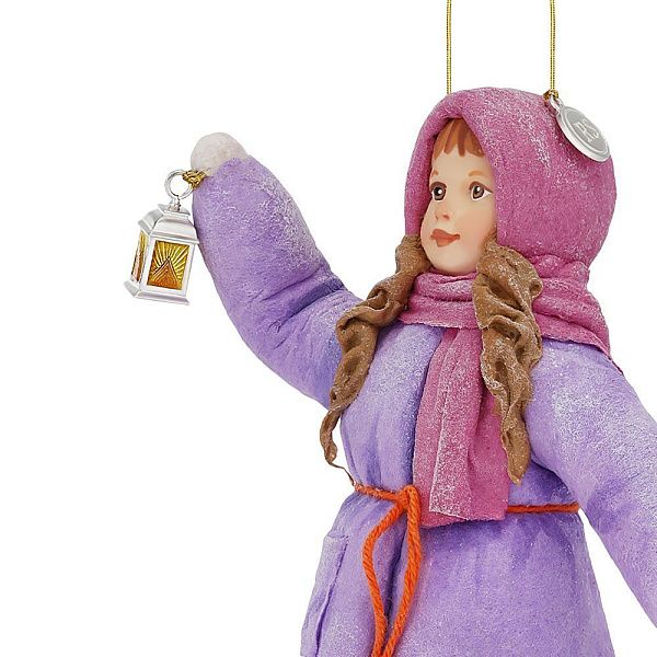 Елочная игрушка «Варя с фонариком»