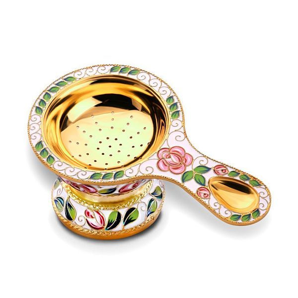 Подставка под ситечко из серебра 