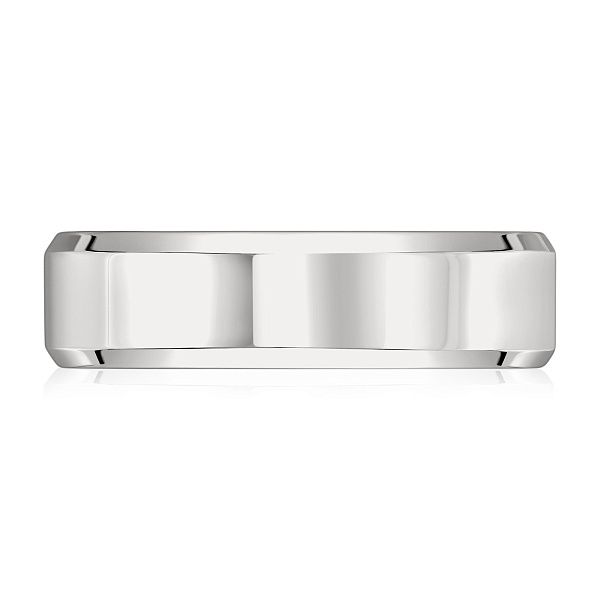 Обручальное кольцо из белого золота 