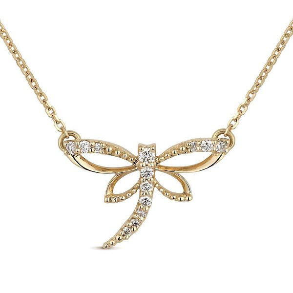 Колье из желтого золота с бриллиантами