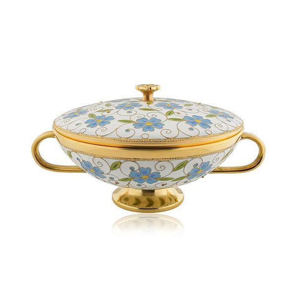 Сахаpница «Ситец» из серебра 