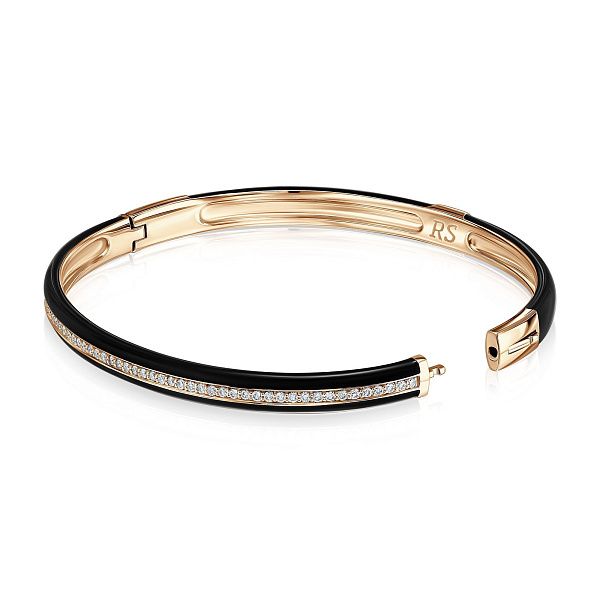 Браслет из желтого золота с бриллиантами