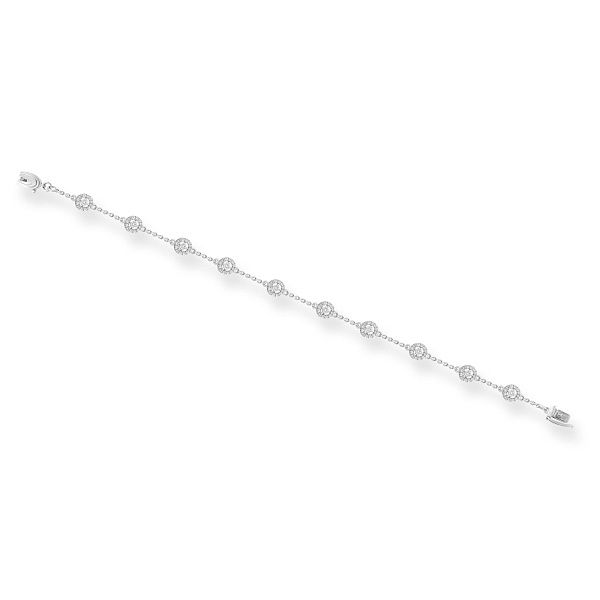 Браслет из белого золота с бриллиантами